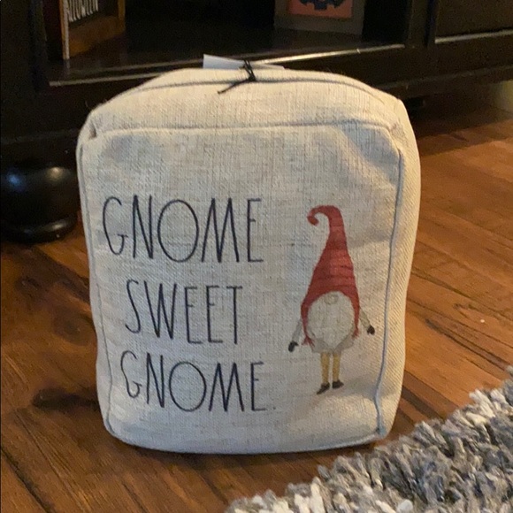 Rae Dunn gnome sweet gnome door stopper